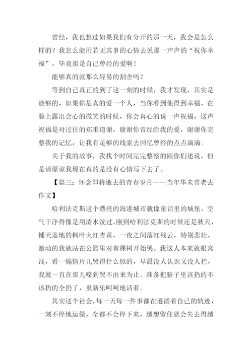 当年华未曾老去作文.docx