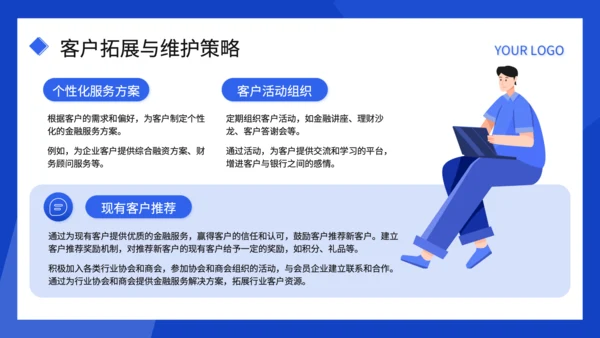 蓝色扁平风述职报告PPT