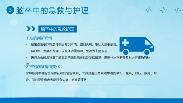 脑卒中急救护理中风急救中风预防中风护理PPT课件