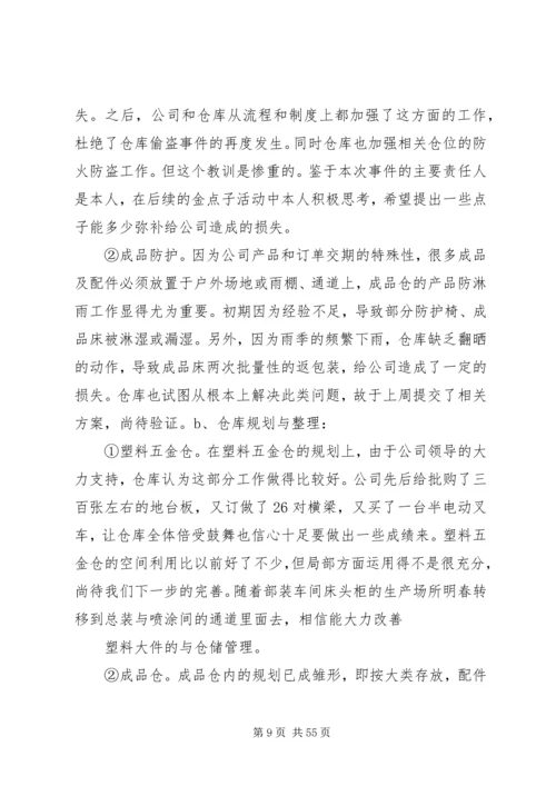 仓储部工作总结范文精编.docx