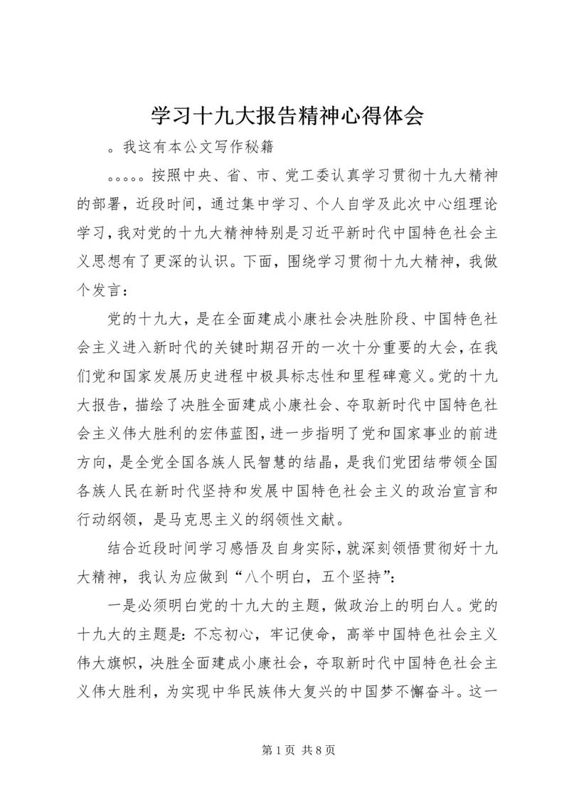 学习十九大报告精神心得体会 (2).docx