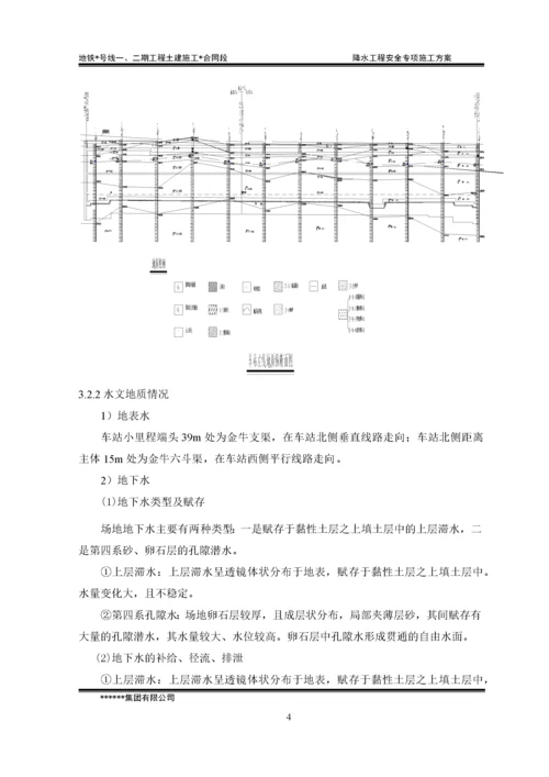 地铁车站降水工程安全专项施工方案.docx