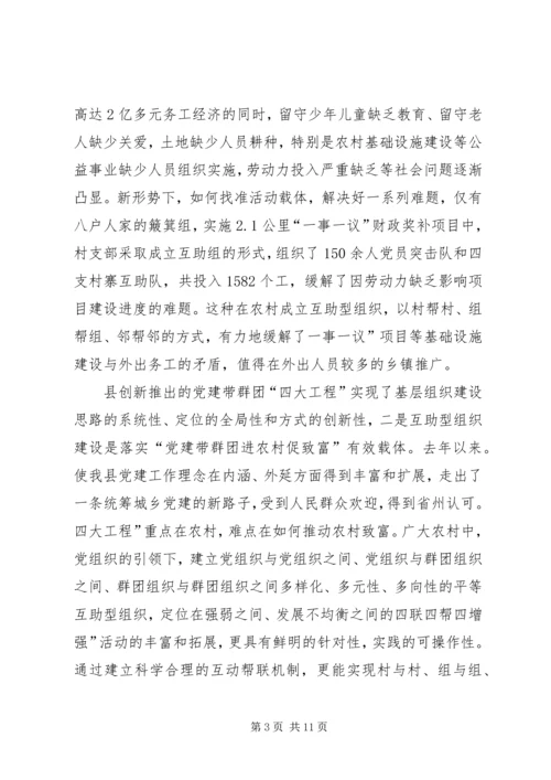 县互助型组织建设工作会讲话稿.docx