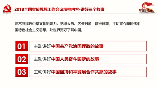 学习全国宣传思想工作会议精神PPT模板