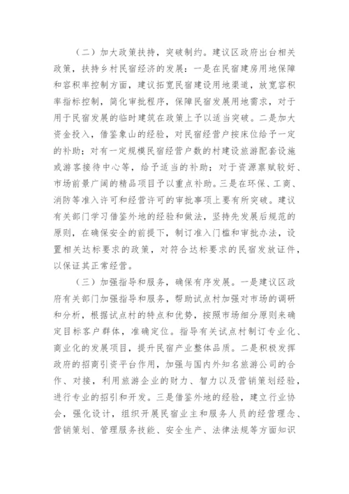 民宿产业调研报告.docx