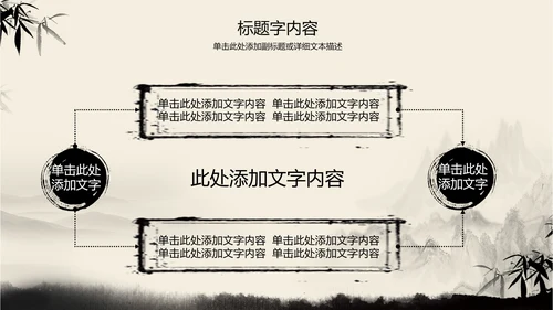 古典复古意境中国风动态ppt动态模版
