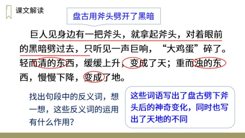 小学语文盘古开天地神话故事通用PPT教学课件