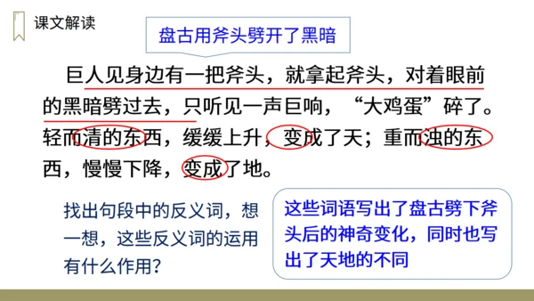 小学语文盘古开天地神话故事通用PPT教学课件