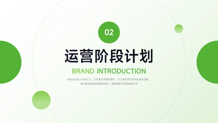 绿色亮系电商运营方案策划PPT模板