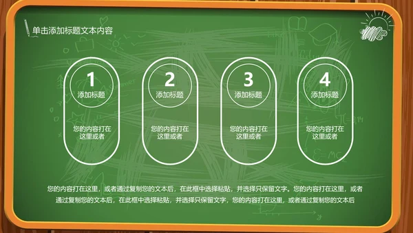 创意黑板教育培训教学设计公开课PPT模板