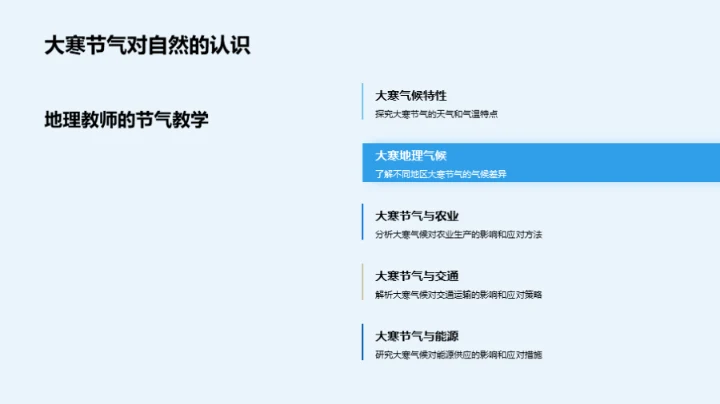 大寒节气地理解读
