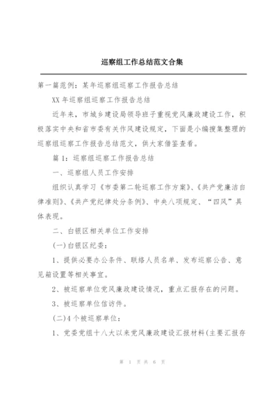 巡察组工作总结范文合集.docx