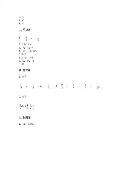 小学数学六年级上册期末测试卷精品典型题