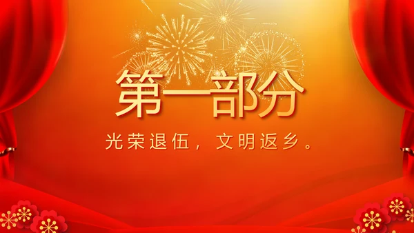 欢送退伍老兵八一部队教育演讲PPT