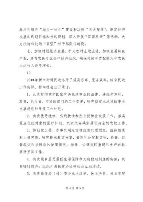 市政府党的群众路线工作公开承诺书 (2).docx