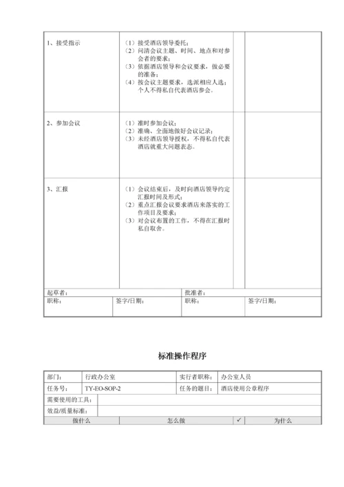 人力资源部SOP(标准操作手册).docx