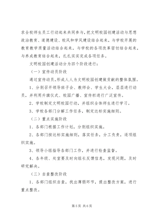 先锋小学创建文明校园活动实施方案_4.docx