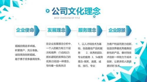 蓝色大气公司企业宣传简介介绍PPT