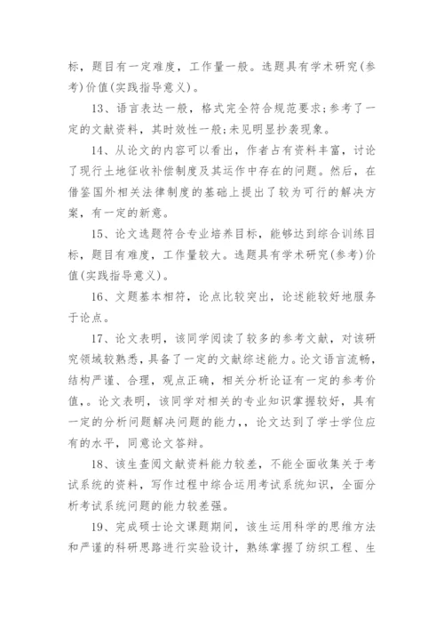2023重点院校的论文指导评语80句.docx