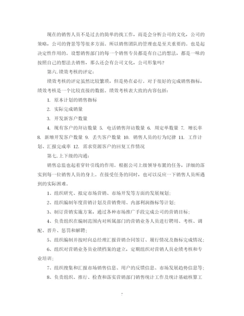 精编之销售总监工作计划范文.docx