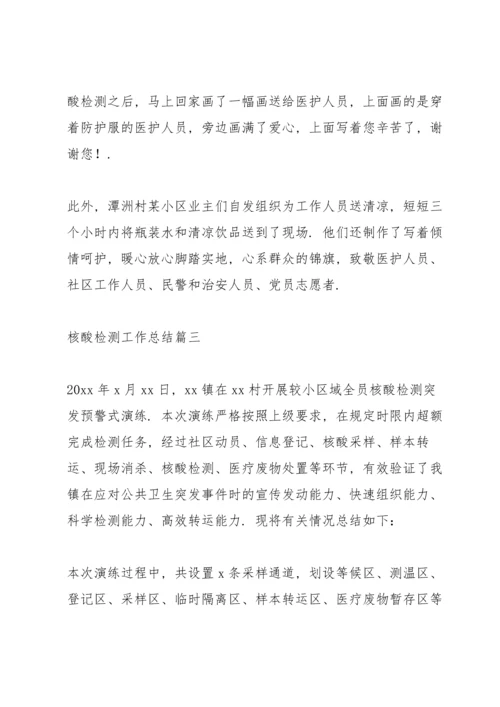 核酸检测工作总结经典优质范文三篇.docx