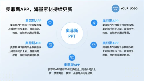 蓝色简约风企业竞赛路演