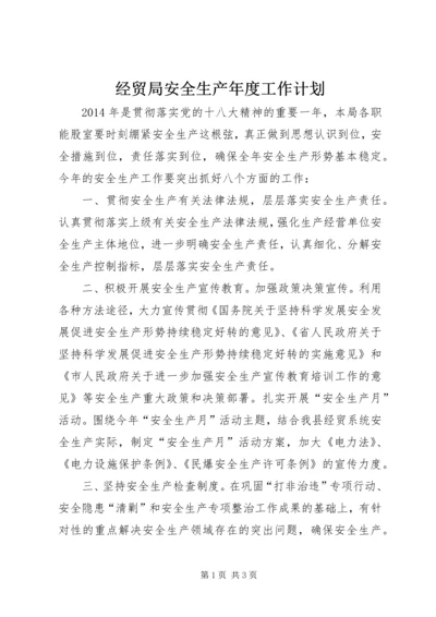 经贸局安全生产年度工作计划.docx