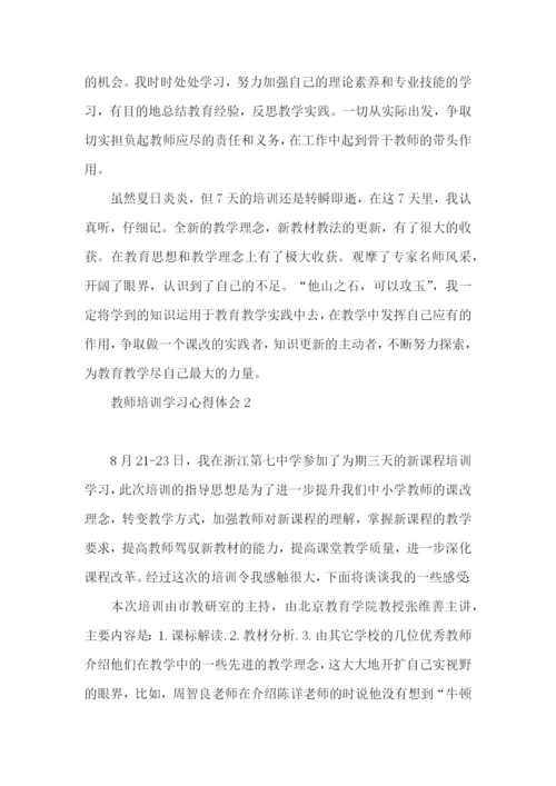 教师培训学习心得体会(15篇).docx