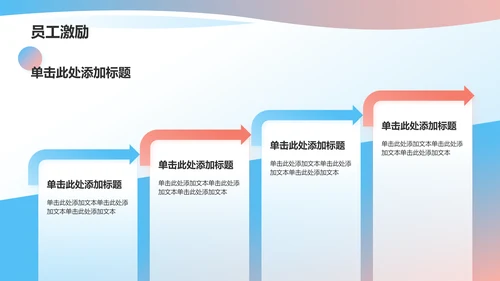 蓝色简约风季度总结汇报PPT模板