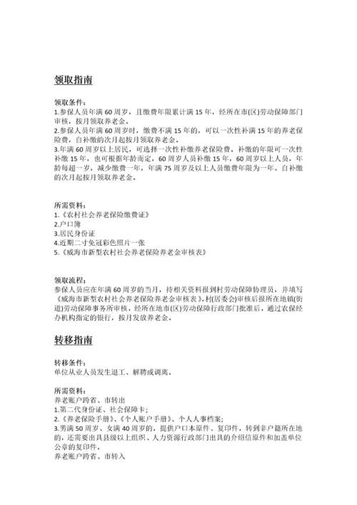 威海市五险一金办事指南.docx