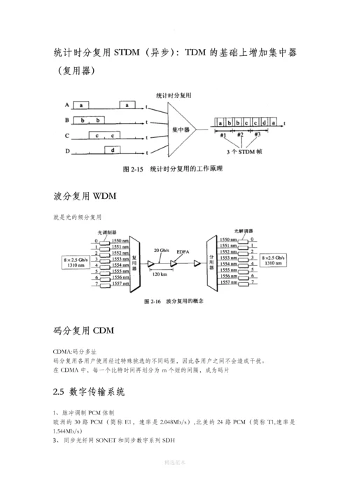 计算机网络-谢希仁-第五版-读书笔记.docx