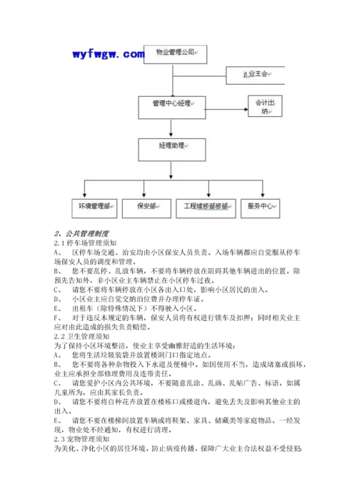 XX居住小区物业管理方案.docx