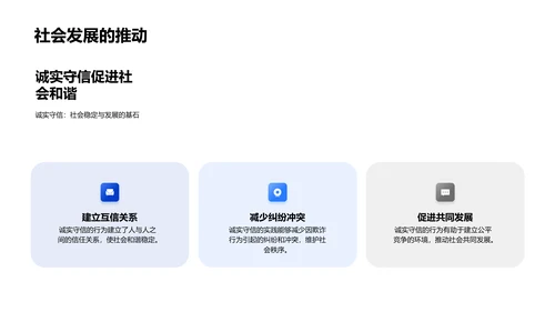 诚实守信实践与价值PPT模板