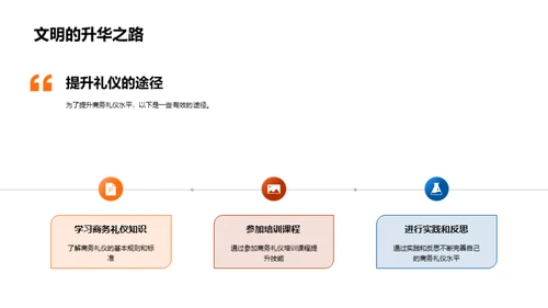 提升商务礼仪促进合作