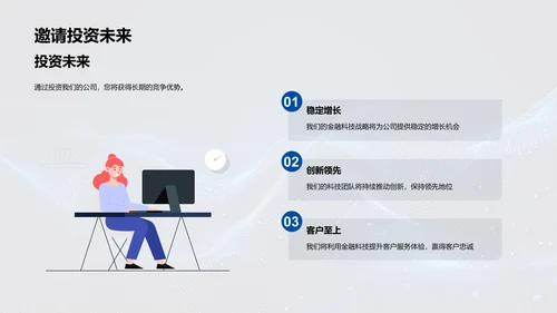 金融科技的未来路径PPT模板