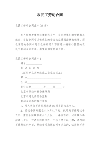 农民工劳动合同.docx