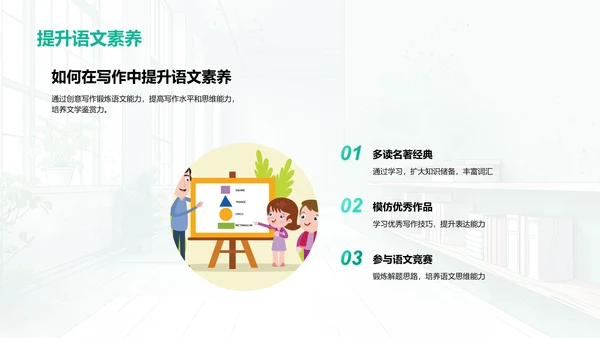 创意写作教学PPT模板