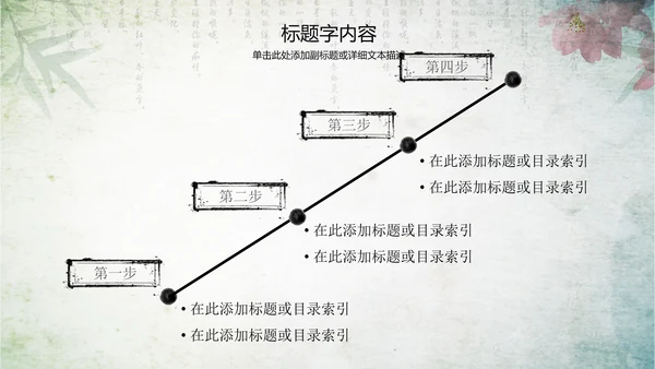 古香古色水墨中国风ppt动态模板