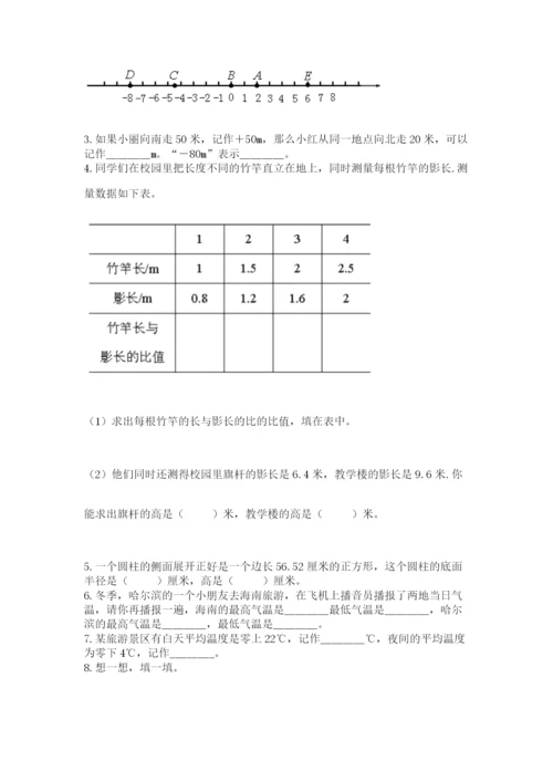 北京版六年级下册期末真题卷附参考答案（夺分金卷）.docx
