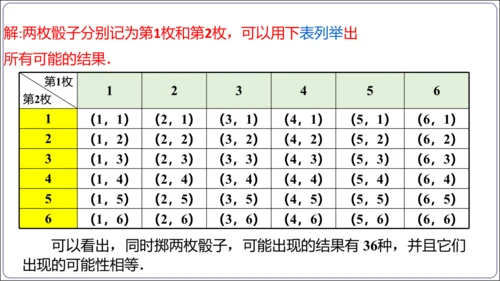 25.2 第1课时 用列举法求概率【人教九上数学精简课堂课件】(共25张PPT)