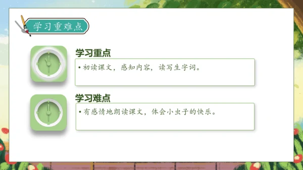 【核心素养】部编版语文二年级下册-11. 我是一只小虫子 第1课时（课件）
