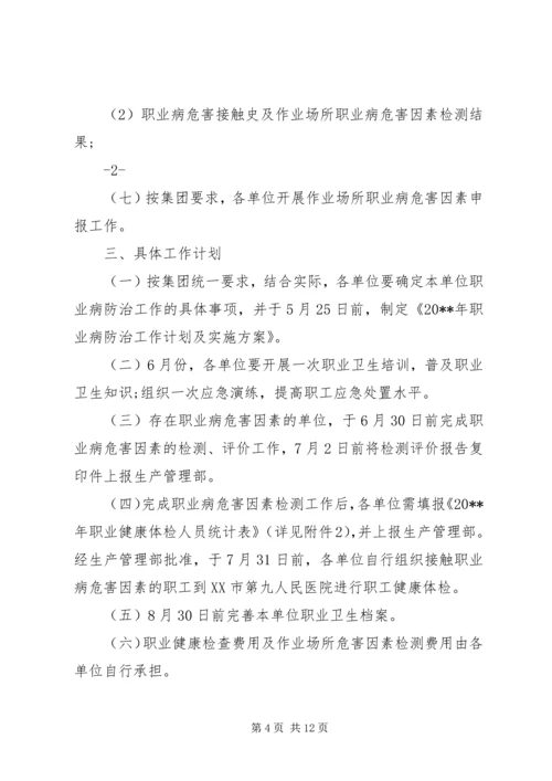 职业病防治工作计划和实施方案 (2).docx