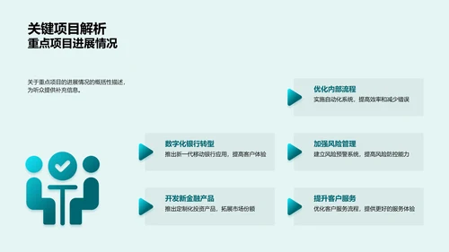 银行业务运营月报PPT模板