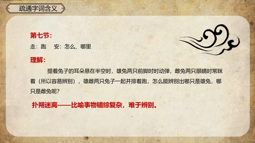 木兰诗语文必背古诗词教学课件PPT模板