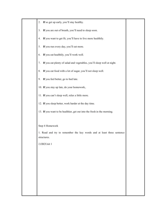 Module 6 Problems 模块表格式教案（5课时）