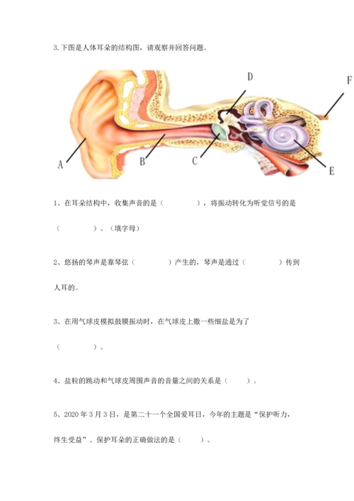 教科版科学四年级上册期末测试卷（典优）word版.docx