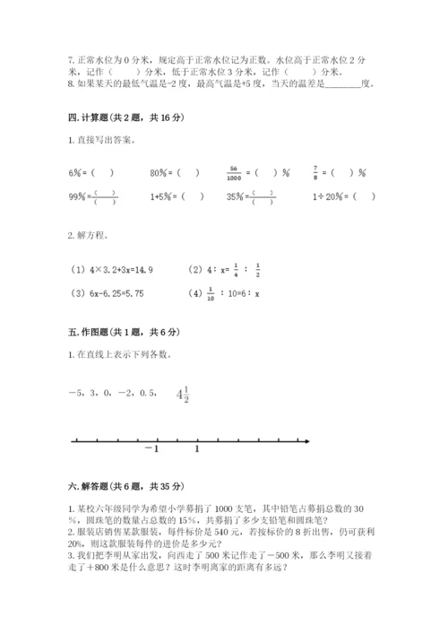 沪教版小学六年级下册数学期末综合素养测试卷必考.docx