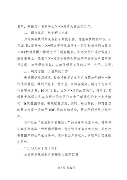 扶贫“规划到户责任到人”自评报告.docx