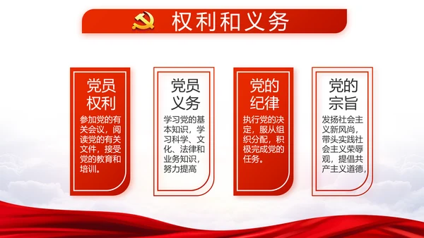 红色党建党支部年年终总结述职报告PPT