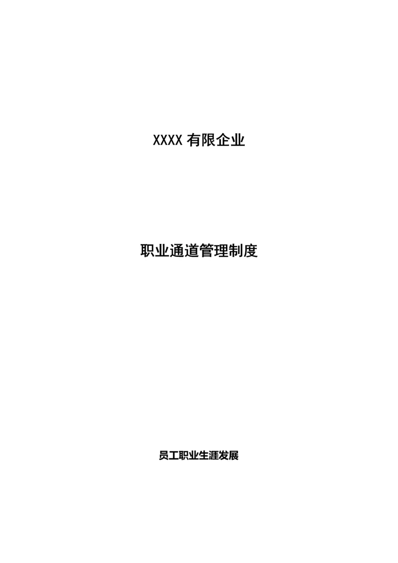 职业通道管理制度.docx